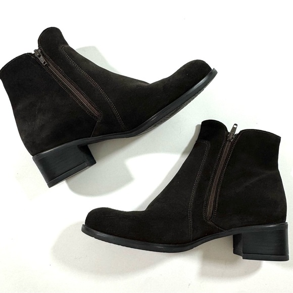 La Canadienne Hamlin Suede Low Boot Brown - Picture 2 of 8